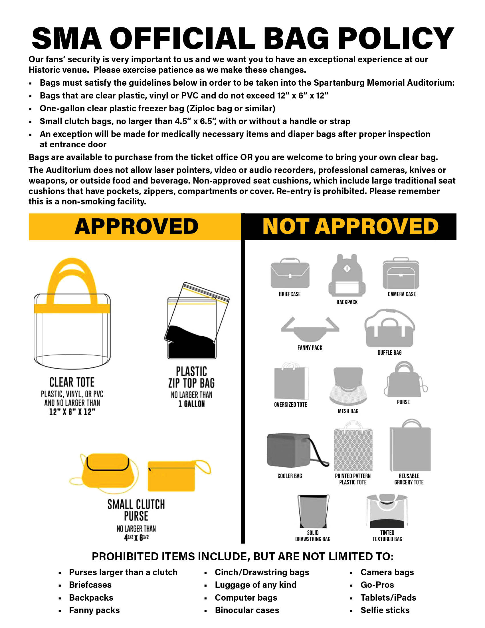 clear bag policy template