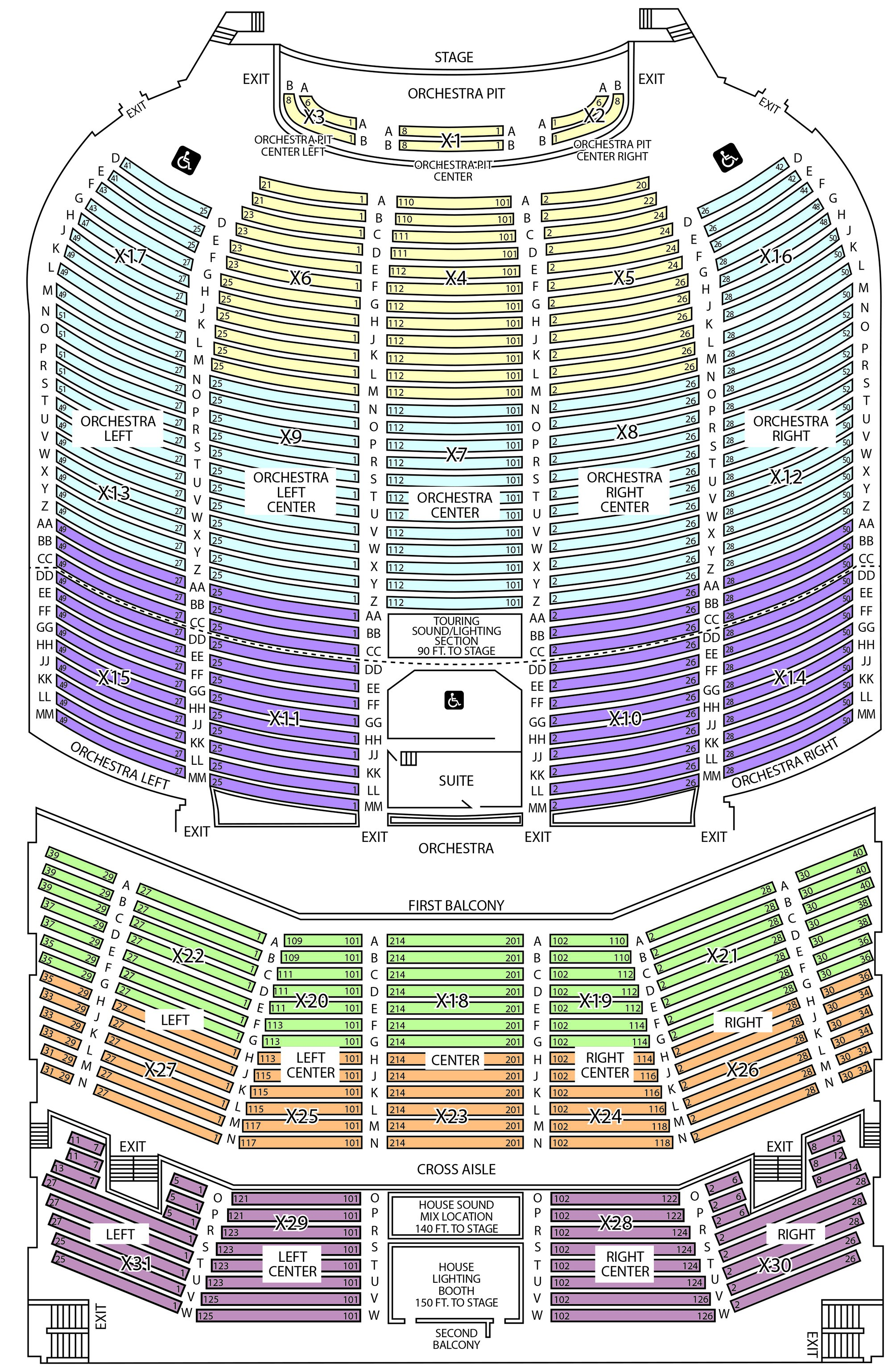 Spartanburg Memorial Auditorium Seating Chart